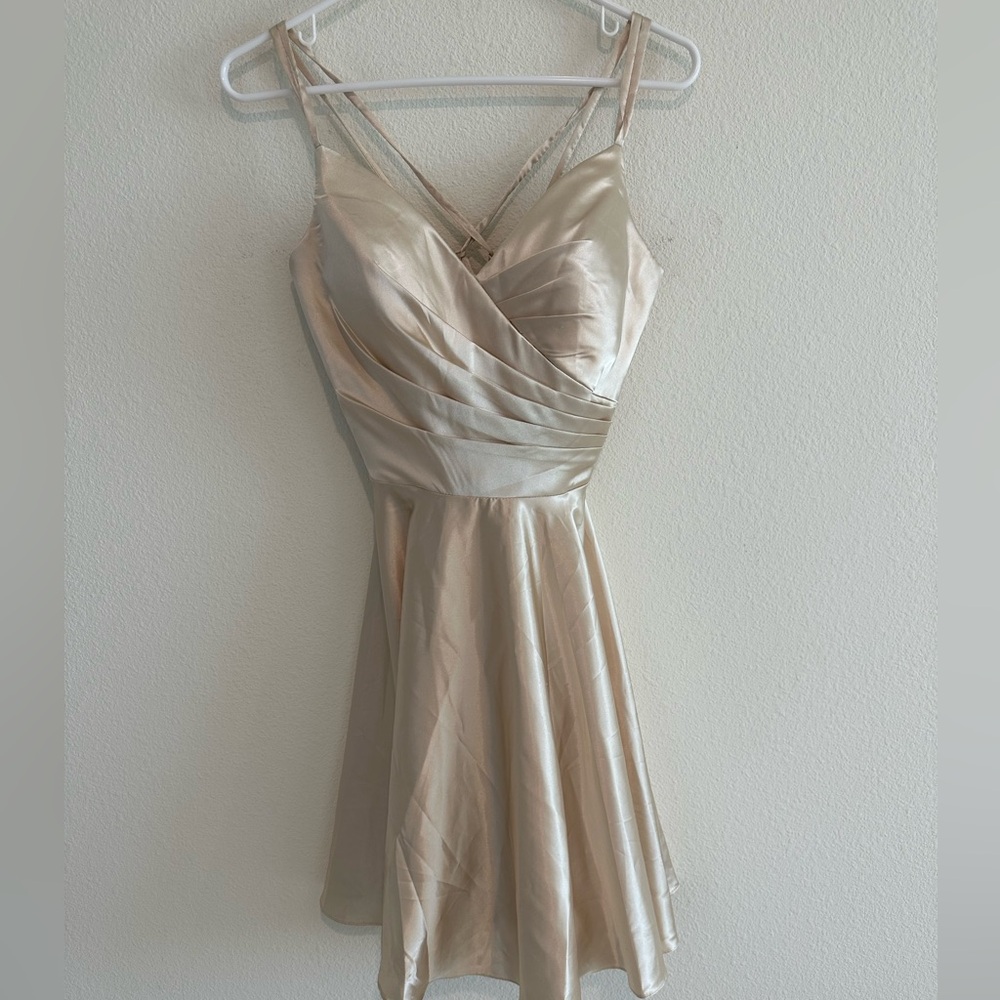 Dancing Queen Strappy Back Short Prom Dress